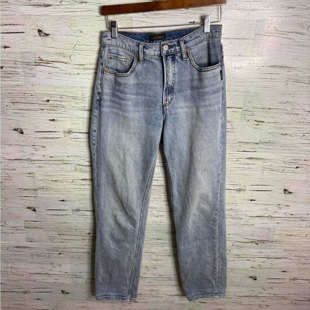 Silver 90s Boyfriend Jeans size 26